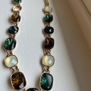 Anne Klein multicolor stones necklace.